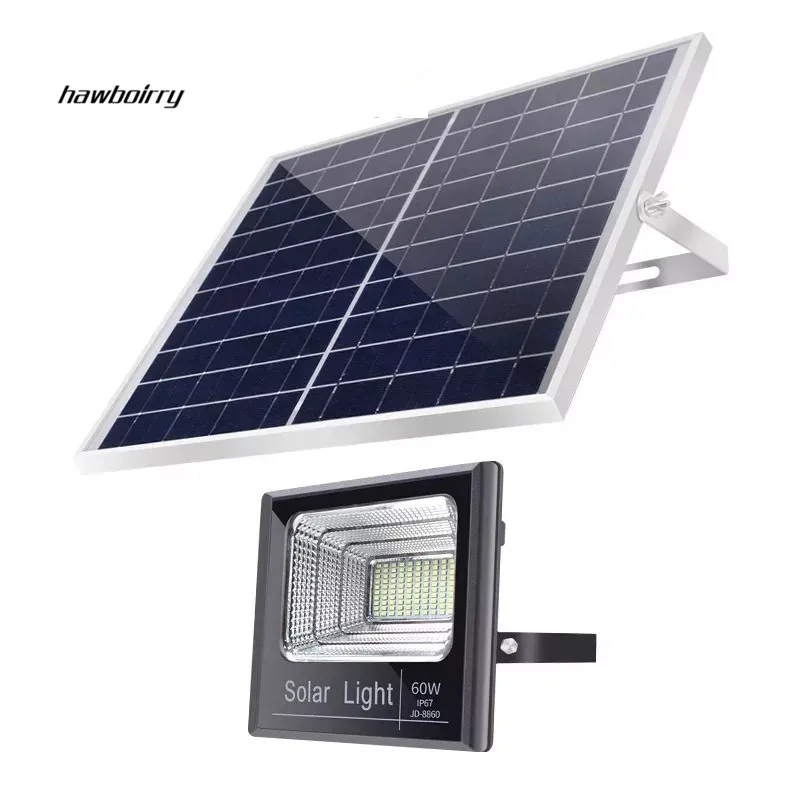 60W advanced outdoor garden street floodlight LED solar panel power supply flood light | Лампы и освещение