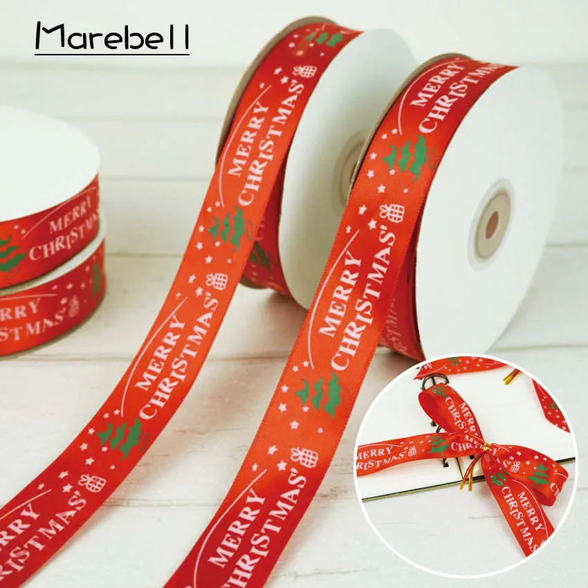 Marebell Рождественское украшение для упаковки подарков шелковая лента в