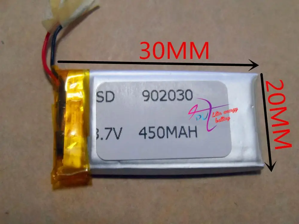 

best battery brand Size 902030 3.7V 450mah Lithium polymer Battery with Protection Board For MP3 MP4 PDA Digital Product Free Sh