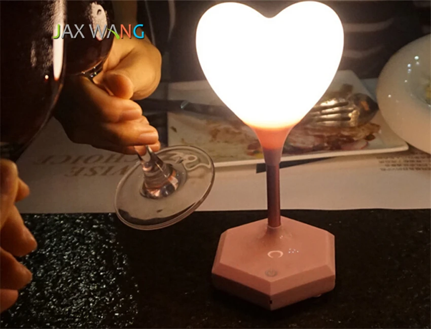 Светодиодная Ночная лампа Usb декоративная лампа ночник Новинка детское 3D Сердце ванная комната Атмосфера светильники прикроватный сенсорный Сказочный свет