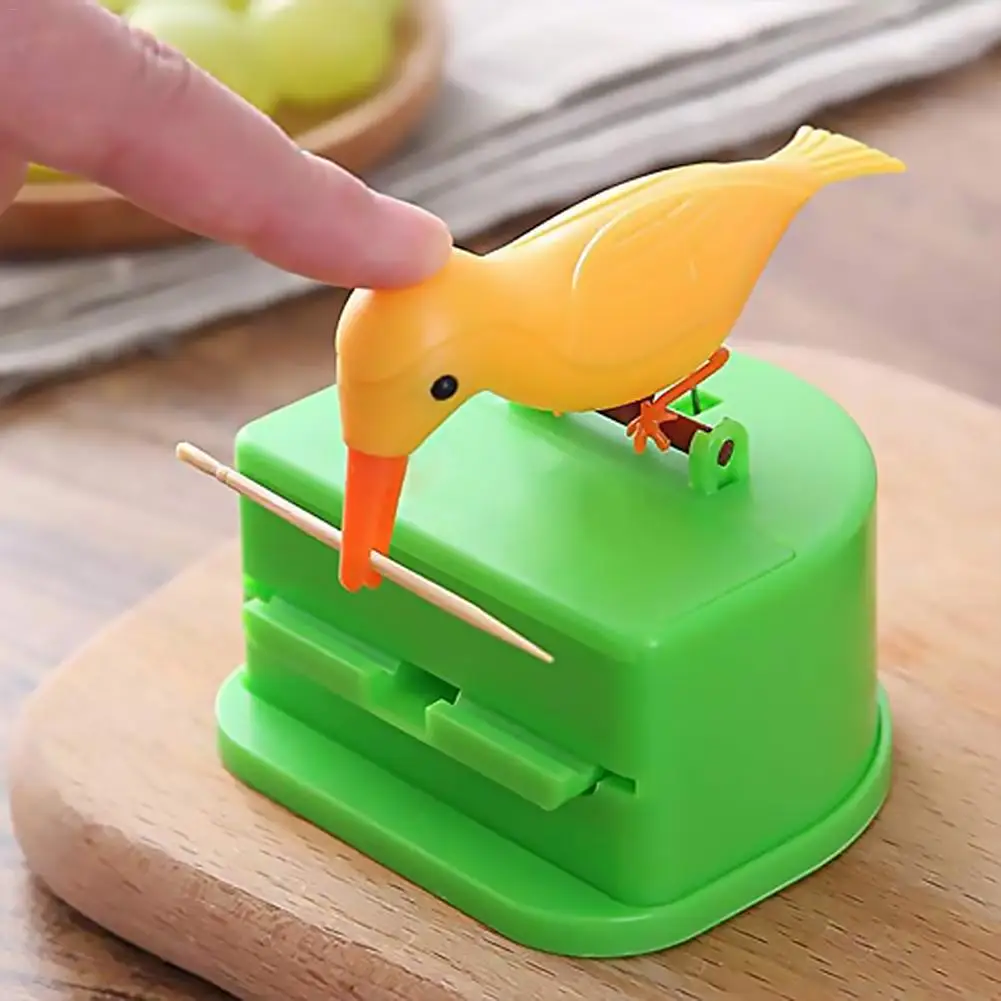 Умный Диспенсер Для Зубочисток птица автоматический пресс для зубочистки