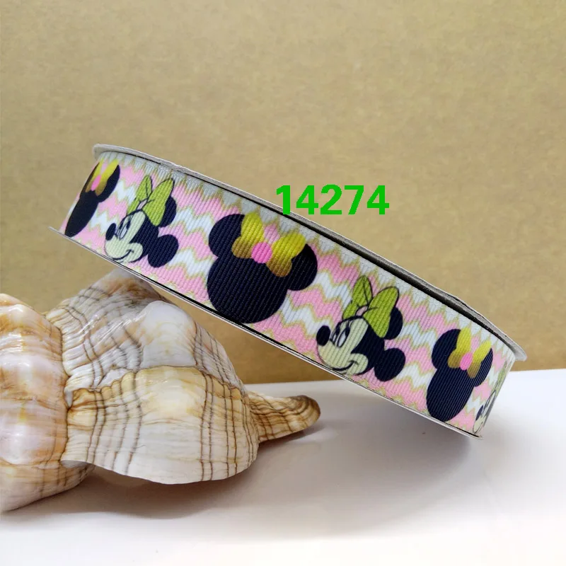 14274 50 двор мультфильм печатных grosgrain ленты 15010 - Цвет: 14274