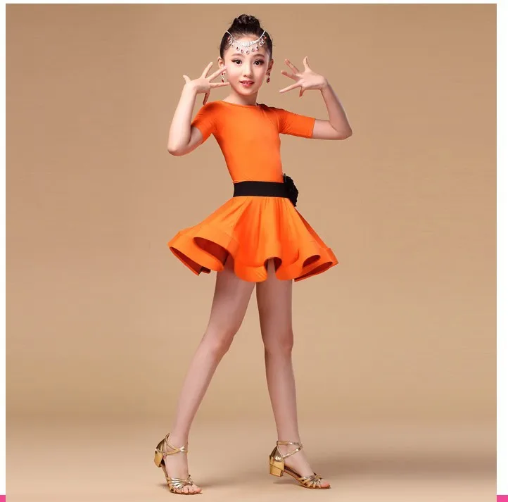 Детское платье для латиноамериканских танцев девочек es Ice Silk Vestido Baile Latino девочки