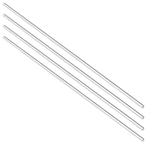 Uxcell 4 шт. 3 мм x 250 мм5 мм x 250 мм6 мм x 250 мм8 мм x 8 мм x 250 мм твердый прозрачный акриловый круглыйквадратный стержень PMMA бар для дома сделай Сам