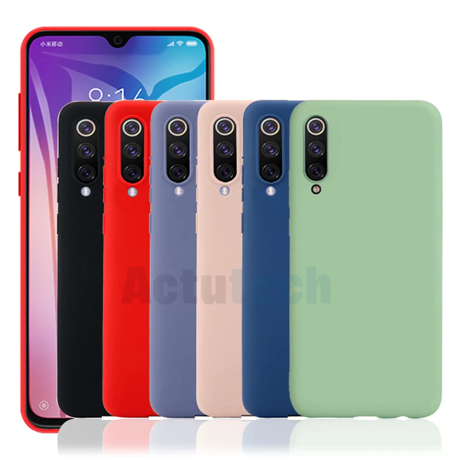 Цветной ТПУ силиконовый чехол для Xiaomi Mi 9 8 SE A2 Lite Pocophone F1 матовый мягкий Redmi Note 5 6 7 Pro