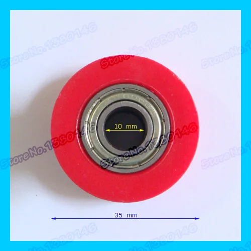 Натяжитель ролика для мотоцикла 10 мм красная цепь направляющая колеса 125 XR CRF 50