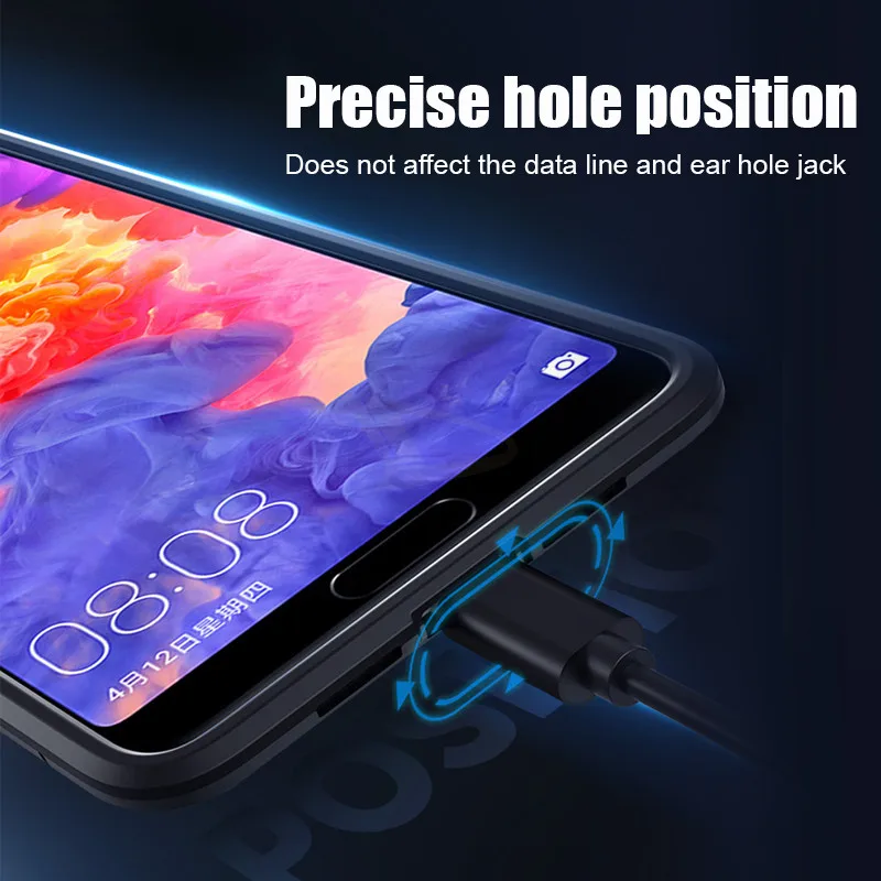 Роскошный автомобильный магнитный держатель чехол для Huawei P30 P20 Pro Mate 20 Lite Полное
