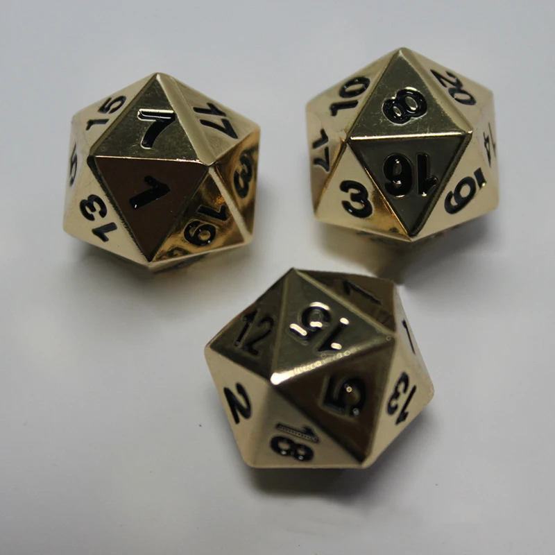 2018 Новый Металл 7 Игральная кость комплект D4 D6 D8 D10 D % D12 D20 для Настольная игра RPG Dados
