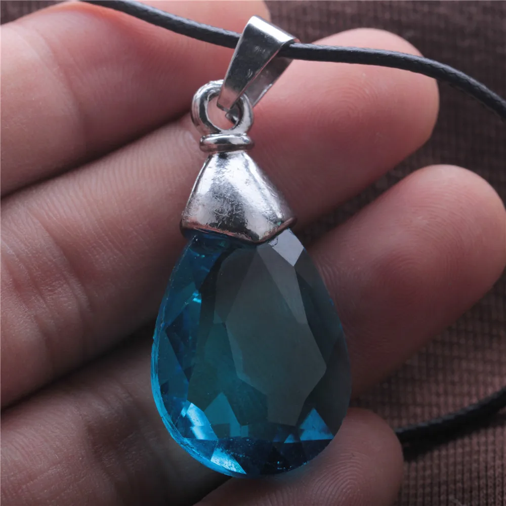 Меч искусство онлайн синий кристалл кулон ожерелье меч САО Юи Асуна и киригаи