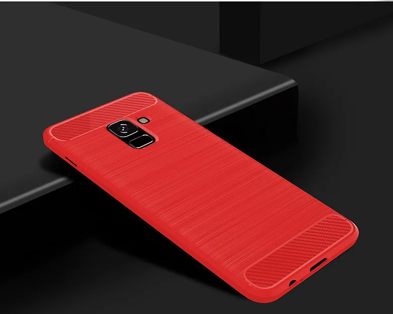 HR чехол для Samsung Galaxy A5 2018 из углеродного волокна задняя крышка A7 Ударопрочный