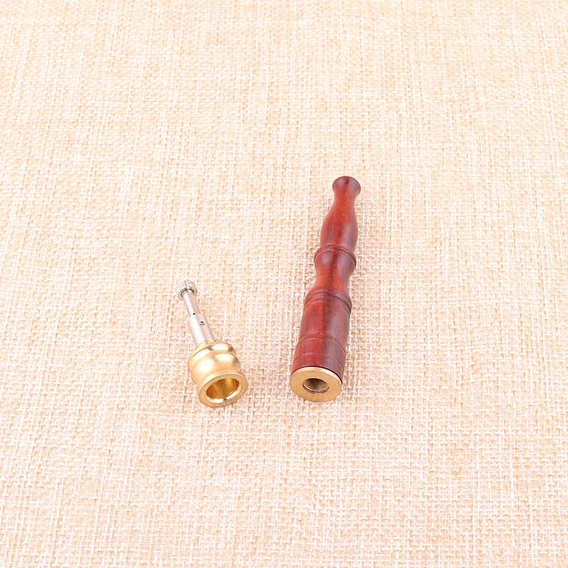 Solid Wood Smok Pipe Portable Cigarette Filter Holder Creative Smoker Herb Tobacco Pipes Gifts Smoking Mouthpiece | Дом и сад