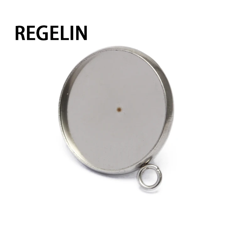 REGELIN DIY серьги из нержавеющей стали 6/8/10/12/14/16/18/20 мм основа кабошона пустые