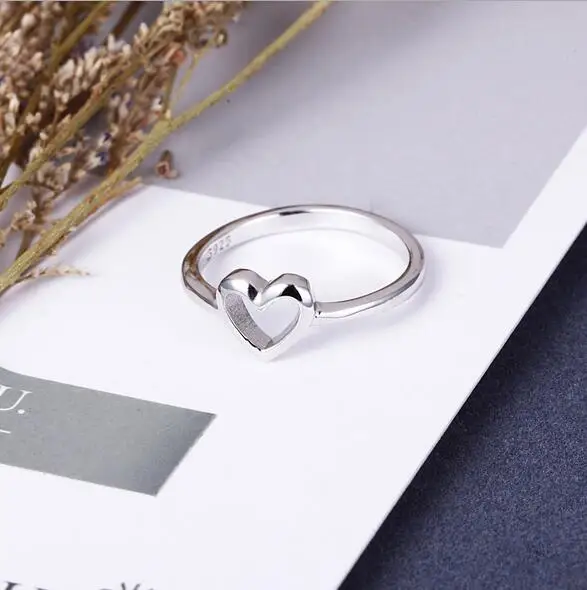 2019 New Fashion Rose Gold Color Heart Shaped Wedding Ring for Woman Free shipping | Украшения и аксессуары