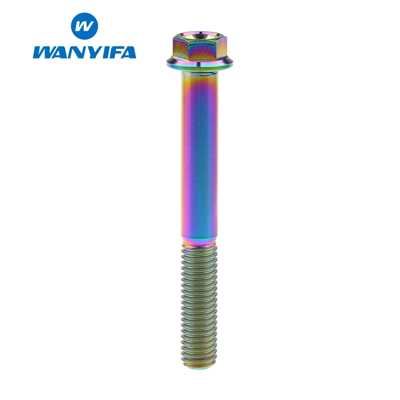 Wanifa Винт С Титановым болтом M8x15 20 25 30 35 40 45 50 55 60 65 мм Маленькая Фланцевая головка
