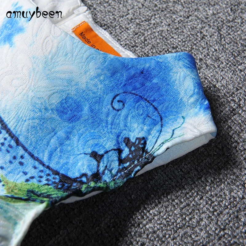 2017 Летний Стиль Рукавов Матери и детей одевает Платье Девушки Печатных Детские