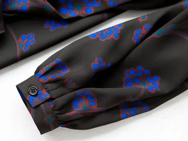 Новинка, женское асимметричное платье миди с длинными рукавами и v-образным вырезом и принтом на талии