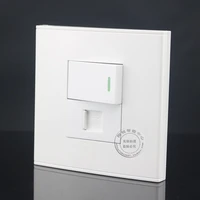 wall face plate double control switch rj11 cat3 telephone panel socket outlet connector faceplate