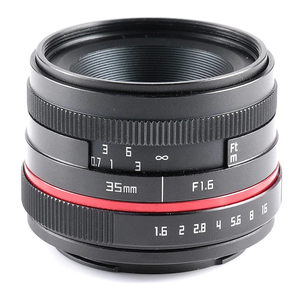 35 мм F1.6 Малый широкоугольный ручной объектив apsc для камеры Olympus Panasonic M43 MFT EP5 OMD EM5