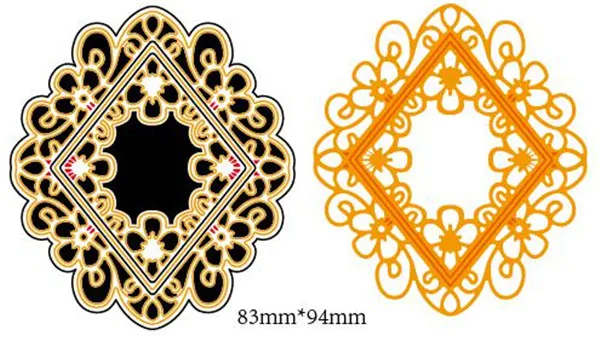 83*94 мм кружевная рамка новый Скрапбукинг Сделай Сам углеродный Острый