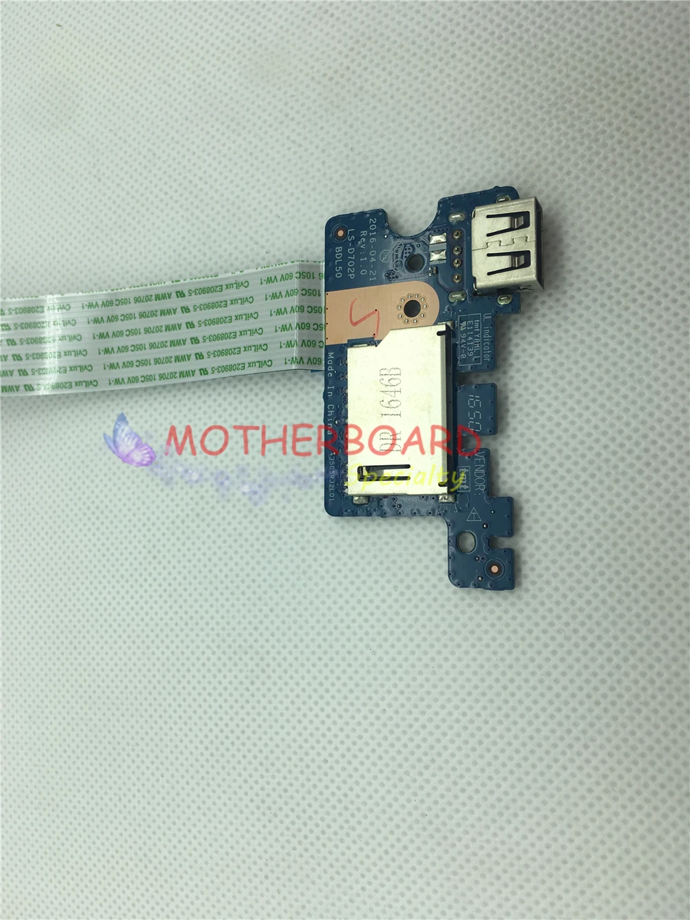 JOUTNDLN для ноутбука HP 15 AY USB и плата чтения карт с кабелем BDL50 100% тестирование