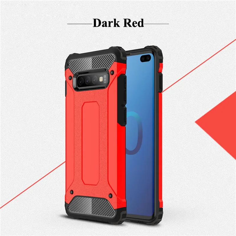 Dark Red Coque чехол для samsung Galaxy J2 Core J4 Prime J6 S9 S10 плюс A6 A7 A8 A9 A6s A9s J3 J5 J7 Pro для телефона повышенной прочности с протекторным рисунком и задняя крышка - Цвет: Dark Red