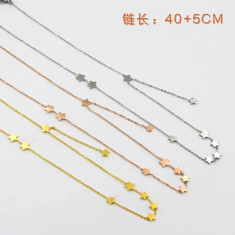 Martick 9 ожерелье со подвеской из звезд золотая цепочка звеньев для женщин и девушек