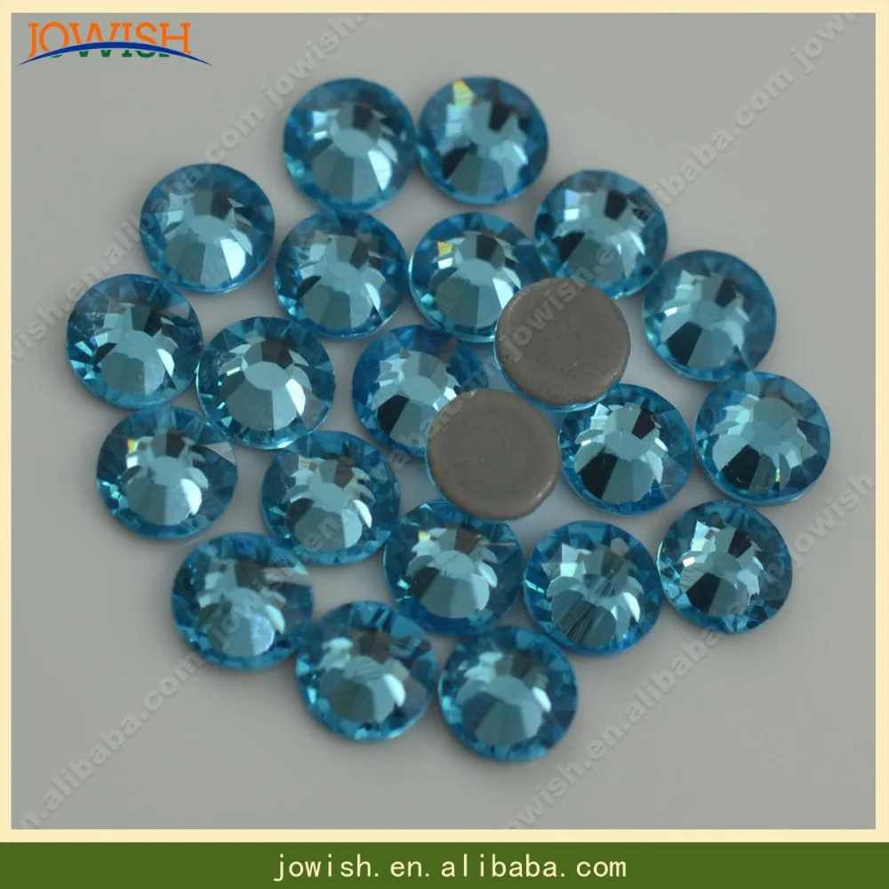 Первоклассная Горячая фиксация камня SS6 до SS30 Аквамарин piedras para coser Austtrian Стразы