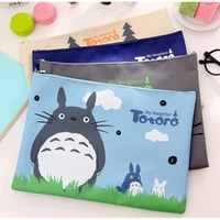 2pcs kawaii totoro document bag file folder expanding folder cute filing products stationery bag officesupply