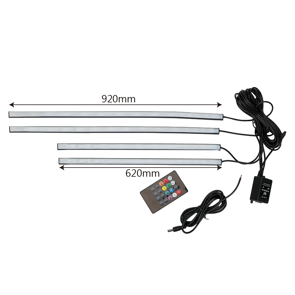 LEEPEE Авто Светодиодная лента неоновый светильник нижний декоративный 4x 8 цветов