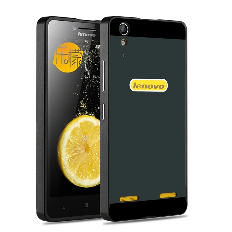 Чехол для lenovo a6000, роскошный зеркальный чехол, металлический алюминиевый бампер, рамка, чехол для lenovo K3 A 6000 a6010, позолоченная задняя крышка из поликарбоната