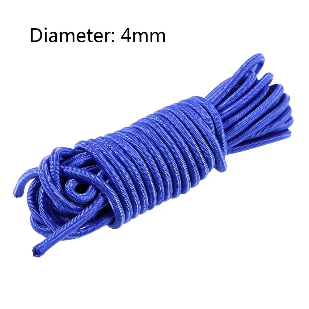 blue 4mm Lixada 5 м 4 мм/5 мм Каяк Лодка Эластичный банджи шнур каяк аксессуары веревка рыболовные гребные лодки шнур поводок Весло Поводок лодка - Цвет: blue 4mm