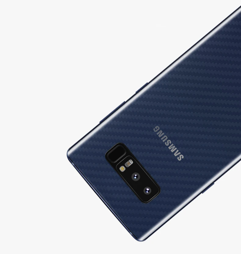 5 шт. для Samsung Galaxy Note 3 4 7 8 9 Защита экрана 3D углеродное волокно задняя крышка пленка