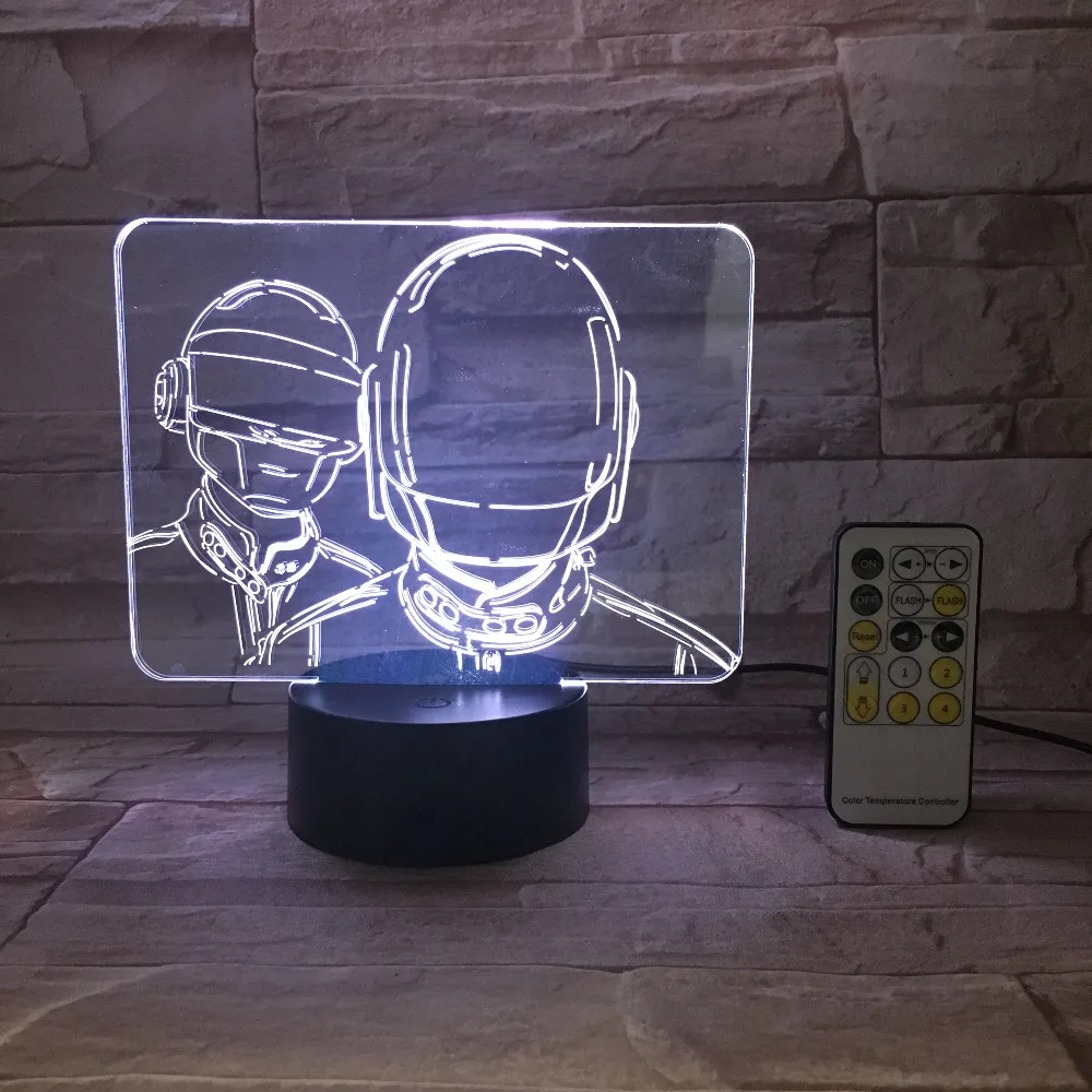 Мультфильм Сделай Сам фигурка Ночник светильник 3D USB сенсорный переключатель