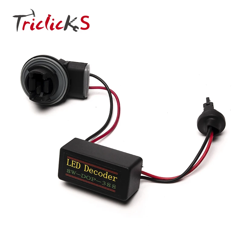 Triclicks без ошибок Canbus жгут проводов 3156 3157 светодиодный декодер сигнальный