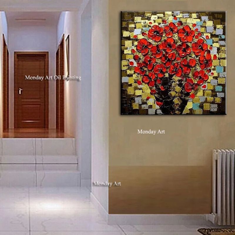 Абстрактный нож 3D цветочные картины Домашний декор настенное Искусство Ручная