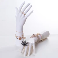 high quality one pair realistic white female mannequin dummy handsunbreakable manikin hand for jewelry ring display