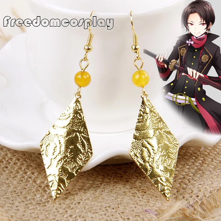 Touken ranbu kashuu kiyomitsu Косплей одна пара серьги ногти|touken ranbu|touken cosplaynail cosplay |