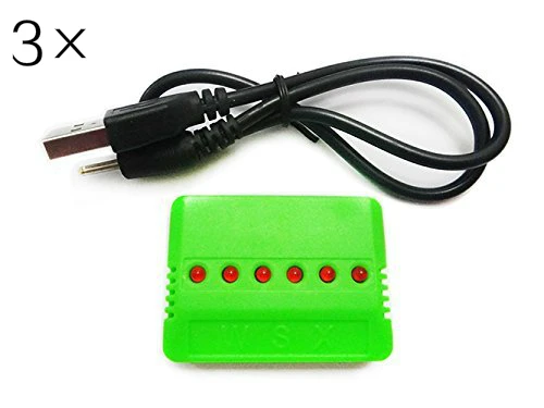 3pcs * 6 in 1 X6 Battery Charger for Hubsan X4 H107l H107c H107d Wltoys V977 V930 V202 V252 V939 V933 V955 UDI U816 U816a U830 | Игрушки и