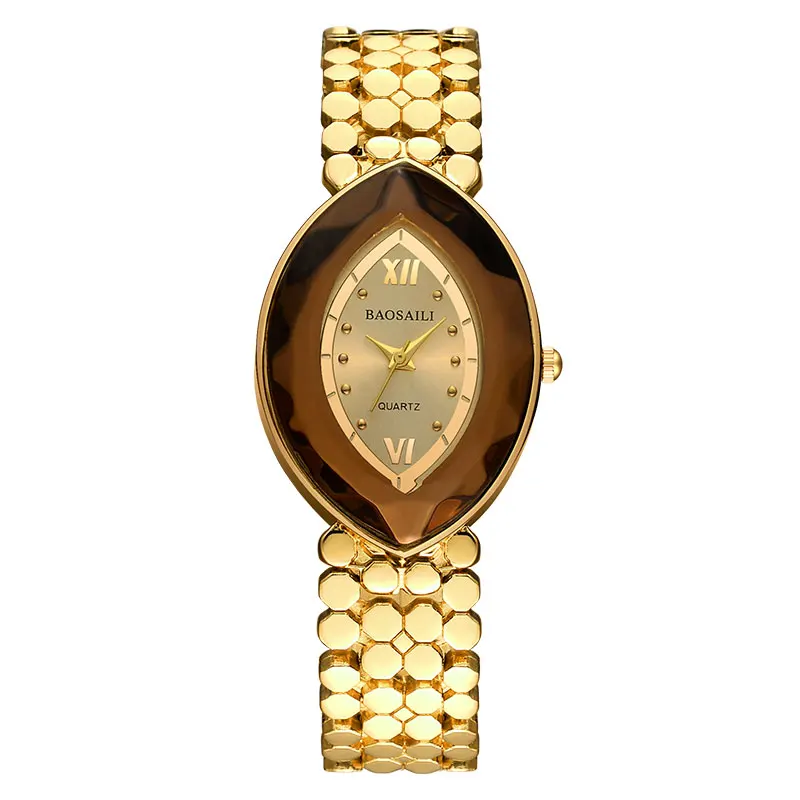 Бренд BAOSAILI золотые женские наручные часы в форме глаза Montre Femme | Наручные