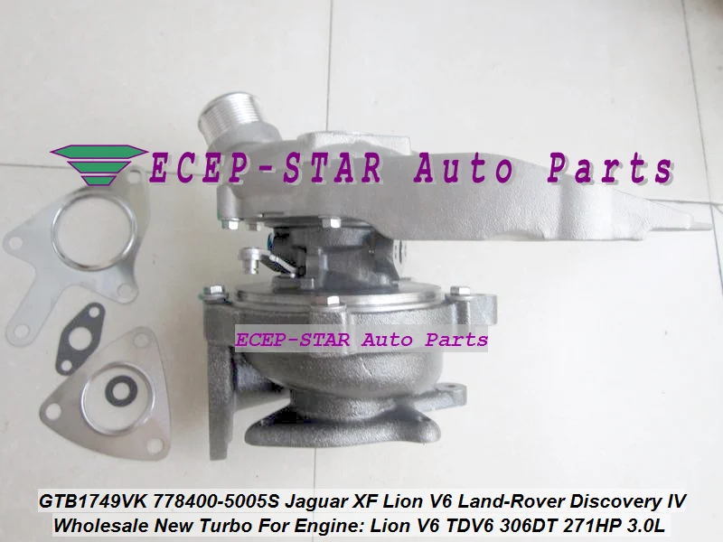 GTB1749VK 778400 5004S 5003S Turbo для Jaguar XF Lion V6 Land Rover Discovery IV 2009 AJ V6D TDV6 306DT 3.0L|v6 engine|turbo chargerturbo control