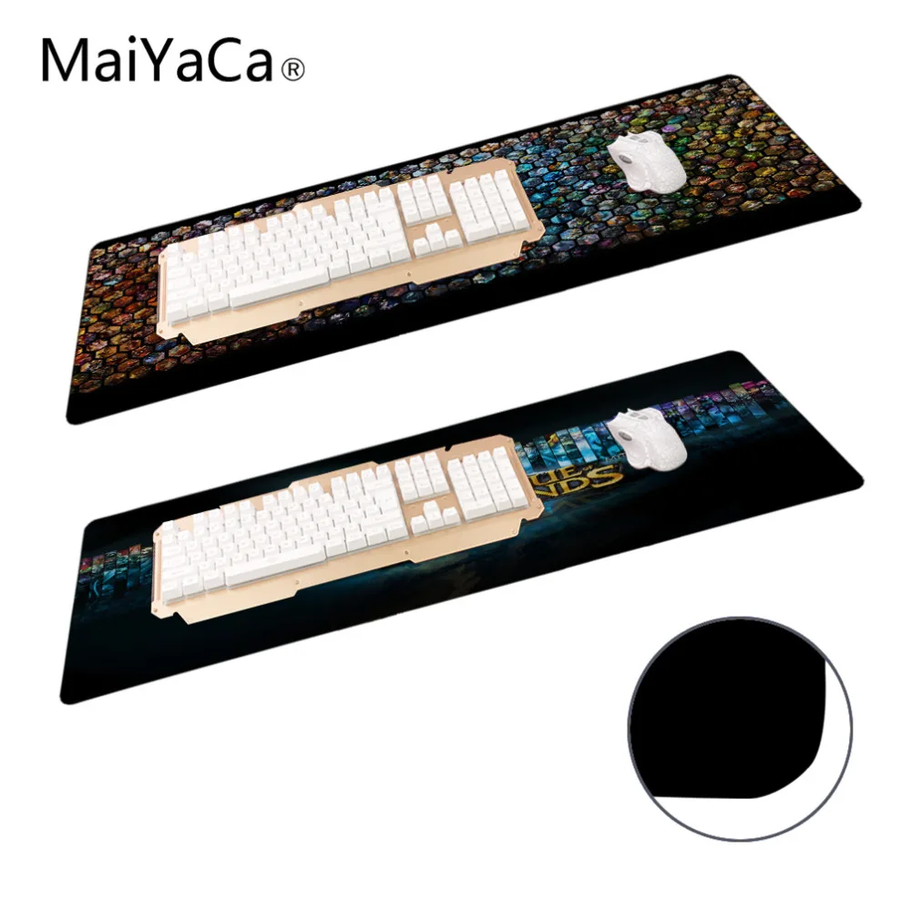Maiyaca Мышь Pad Закрытая край площадку для Мышь Notbook компьютерная Мышь площадки 30 х 90 см игровой коврик Мышь Gamer best продавец клавишные
