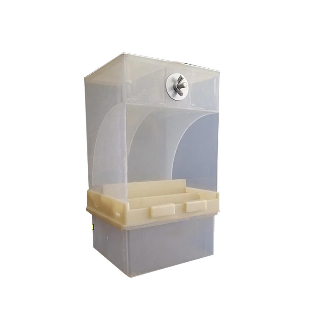 Parrot Bird автоматический кормораздатчик домашних животных акриловые птицы Встроенная кормушка пластиковая коробка для кормления птиц Аксессуары 440 мл/850 мл емкость - Цвет: 440ml