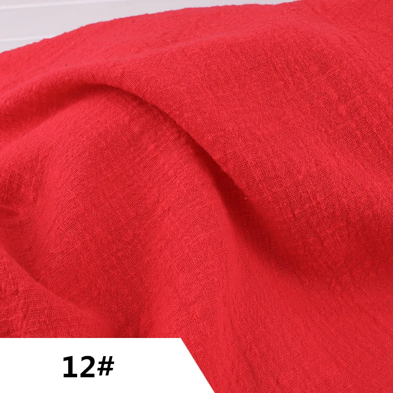 12 # красная Детская ткань 50x135 см натуральная окрашенная юбка для кукол