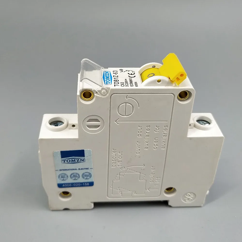 1P DC 250V Circuit breaker MCB C curve single pole direct-current fuse for PV | Обустройство дома