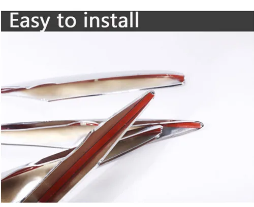 Автомобильный Стайлинг ABS хромированные воздухозаборные полоски решетки