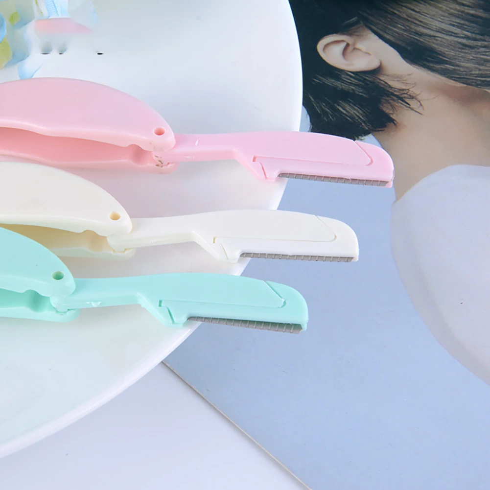 Складной бритвы для бровей портативная бритва Для женщин S триммер бритья Уход за