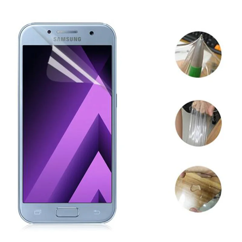 Защитная пленка для переднего экрана Samsung Galaxy A3 A5 A7 2017 2016 A510F A520F + 3D задняя из