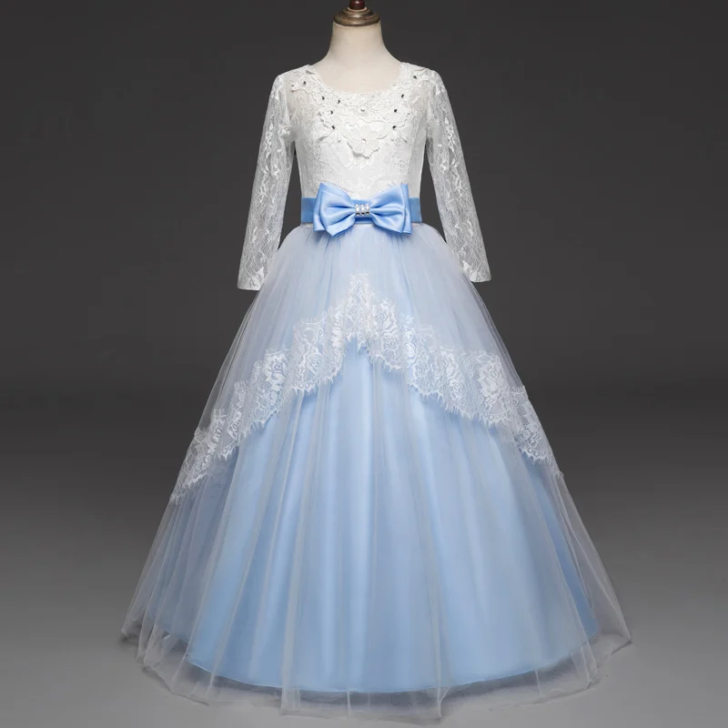 Нарядное элегантное платье для девочек праздничное Vestidos Infantil детское под