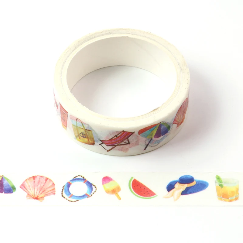 E15 1 шт. декор милый лента Washi животных, комплект с рисунком собачки и котика свинья лиса маска ленивого с дятлами рост DIY планировщик маскировки Школа канцелярских товаров - Цвет: E15
