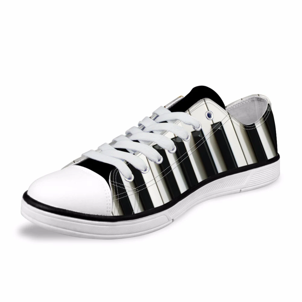 

Men Vulcanize Shoes 3D Piano Print Casual Men's Sneakers Customized Classic Low Style Canvas Shoes Teen Boys Male Free Dropship